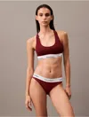 Calvin Klein Women's Modern Cotton Bikini In Syrah