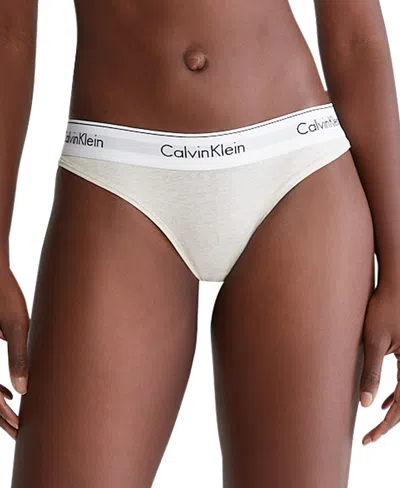 Calvin Klein Women's Modern Cotton Bikini Underwear F3787 In Grey