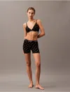 Calvin Klein Women's Icon Cotton Modal Boxer Brief In Black Diamond