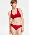 Calvin Klein Womens Modern Cotton Holiday Bralette Bikini Underwear Collection In Juneberry