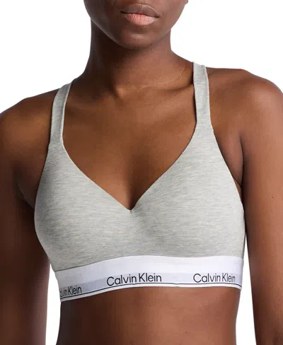 Calvin Klein Womens Black Modern Lift Cotton-jersey Bralette