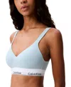 Calvin Klein Women's Modern Cotton Lift Bralette Qf7900 In Sterling Blue
