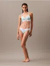 Calvin Klein Women's Modern Cotton Lightly Lined Bralette In Plein Air