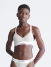 Calvin Klein Women's Icon Cotton Modal Padded Bralette In Grey