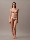 Calvin Klein Women's Icon Cotton Modal Thong In Sand Trap