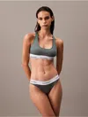 Calvin Klein Women's Modern Cotton Unlined Bralette In Blue Performance