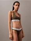 Calvin Klein Women's Icon Cotton Modal Unlined Bralette In Tarmac