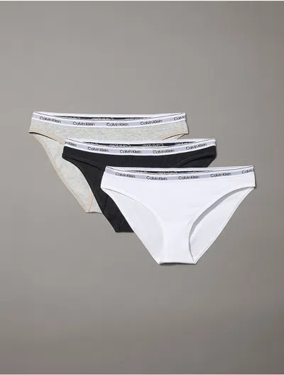 Calvin Klein Women's Modern Logo 3-pack Bikini