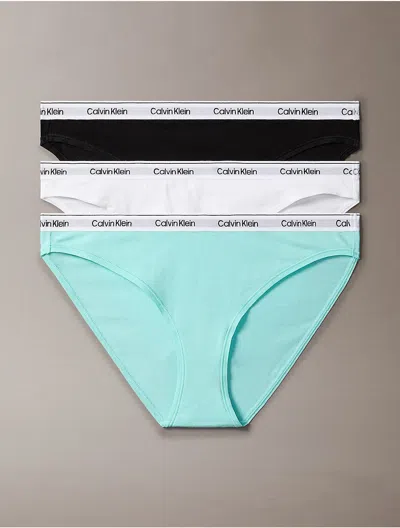Calvin Klein Women's Modern Logo 3-pack Bikini