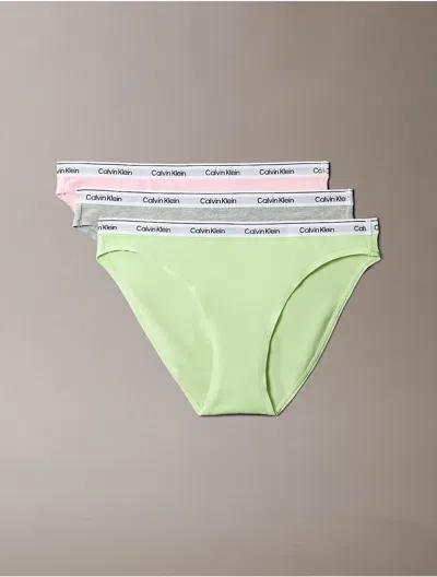 Calvin Klein Women's Modern Logo 3-pack Bikini