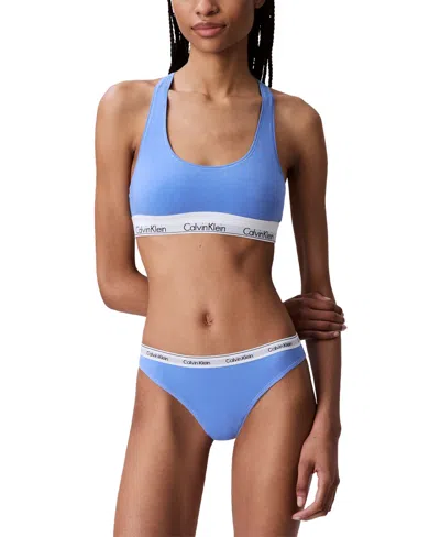 Calvin Klein Women's Modern Logo Bikini Underwear Qd5044 In Glacier