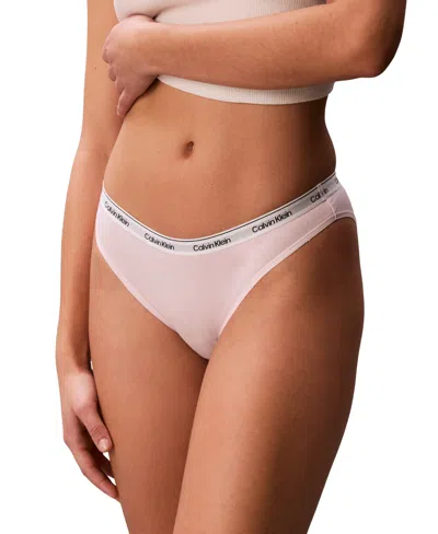 Calvin Klein Women's Modern Logo Bikini Underwear Qd5044 In Pink