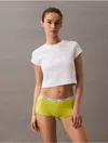 Calvin Klein Women's Modern Logo Boyshort In Kewl Lime
