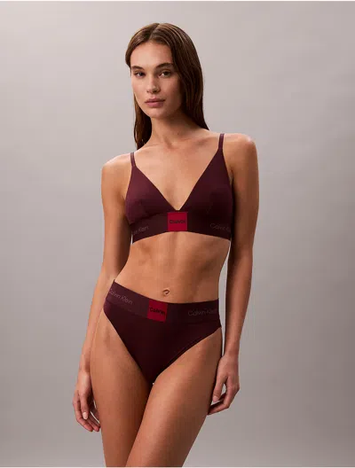 CALVIN KLEIN WOMEN'S MODERN LOGO HIGH WAIST BIKINI