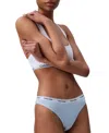 Calvin Klein Modern Logo Bikini In Sterling Blue