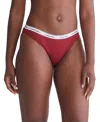 Calvin Klein Women's Modern Logo Bikini Underwear Qd5044 In Syrah