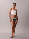 Calvin Klein Women's Modern Logo Thong In Blue