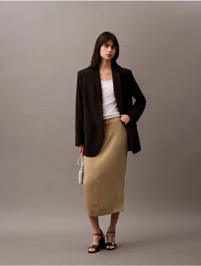 Calvin Klein Women's Modern Soft Pencil Skirt In Treehouse