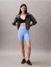 Calvin Klein Women's Modern Sport High Rise 7" Bike Shorts In Glacier