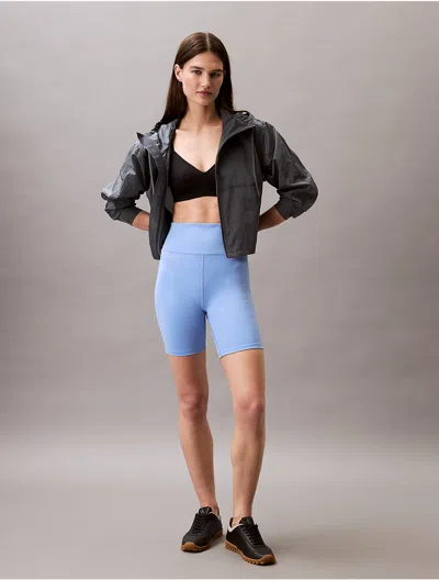 Calvin Klein Women's Modern Sport High Rise 7" Bike Shorts In Glacier