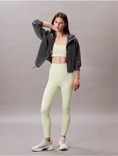 Calvin Klein Women's Modern Sport High Rise 7/8 Leggings In Lime Cream