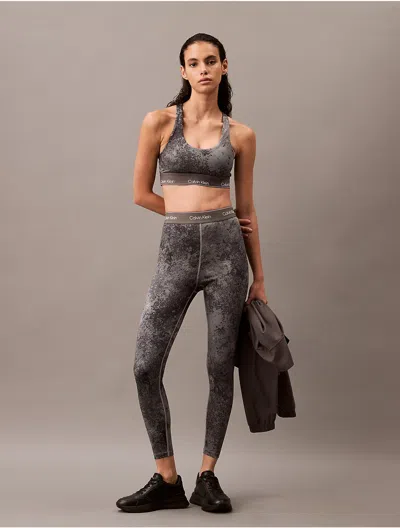 Calvin Klein Women's Modern Sport High Waist 7/8 Leggings In Grey Print