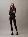 Calvin Klein Women's Modern Sport High Waist Tonal 7/8 Leggings In Black