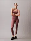 Calvin Klein Women's Modern Sport High Waist Tonal 7/8 Leggings In Capri Rose