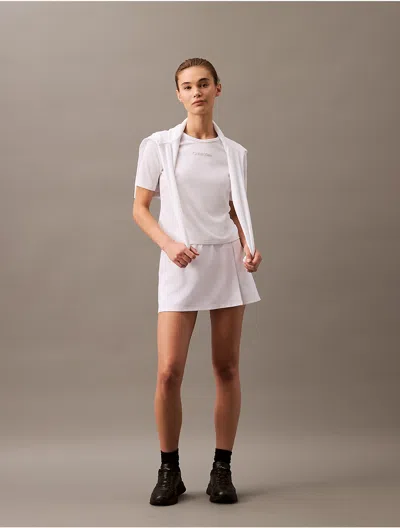 Calvin Klein Women's Modern Sport Skort In Brilliant White