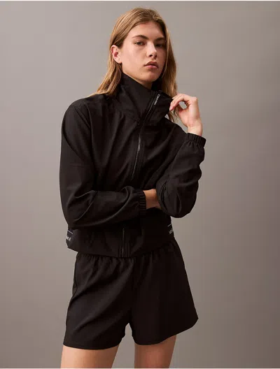 Calvin Klein Women's Modern Sport Windbreaker Jacket In Black