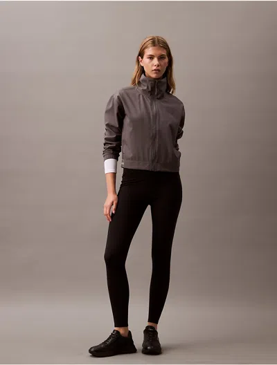 Calvin Klein Women's Modern Sport Windbreaker Jacket In Boulevard Grey