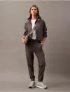Calvin Klein Women's Modern Sport Woven Joggers In Boulevard Gray