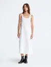 Calvin Klein Women's Modern Stretch Tank Dress In Bright White