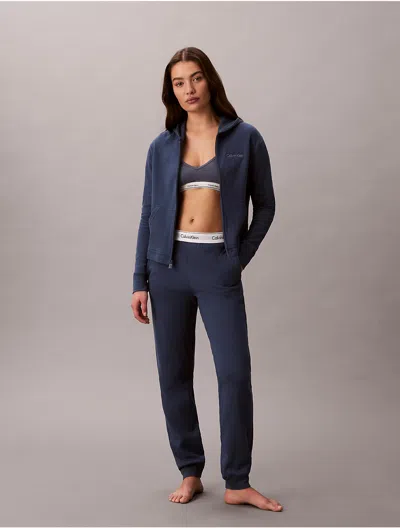 Calvin Klein Women's Modern Terry Joggers In Blue
