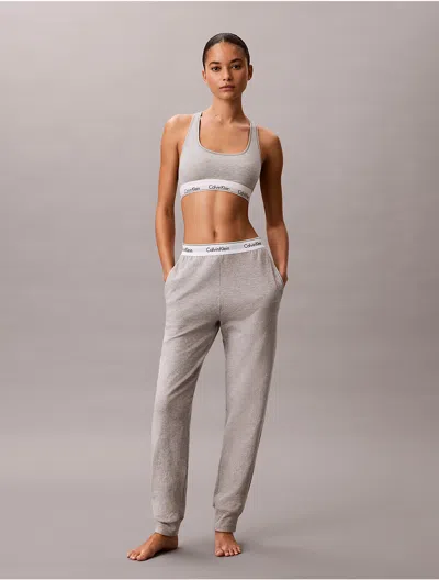 Calvin Klein Women's Modern Terry Joggers In Gray