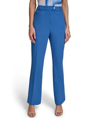 Calvin Klein Women's Modern-fit Straight Pants In Blue