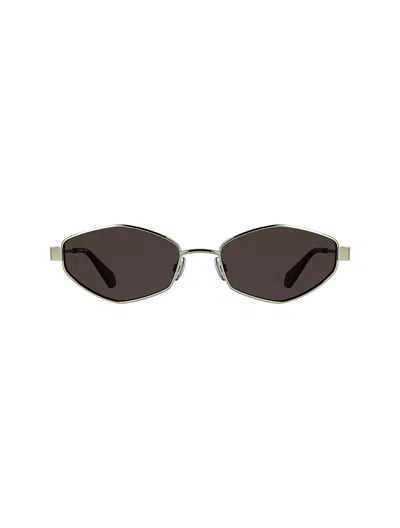 Calvin Klein Women's Modified Rectangle Sunglasses In Gold / Burgundy
