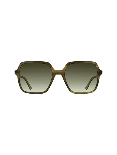 Calvin Klein Women's Modified Rectangle Sunglasses In Green