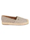 Calvin Klein Women's Monogram Espadrilles In Dark Natural