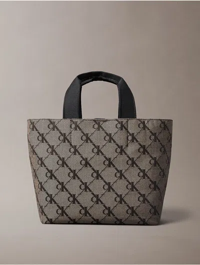 Calvin Klein Women's Monogram Jacquard Tote Bag In Yellow