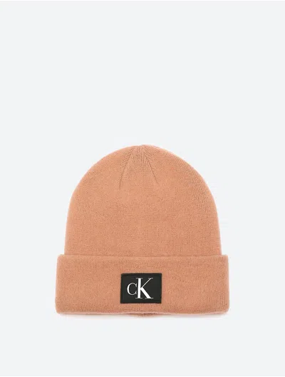 Calvin Klein Women's Monogram Logo Beanie In Neutral
