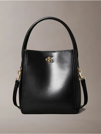 Calvin Klein Women's Monogram Logo Hardware Bucket Bag