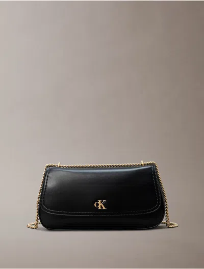 Calvin Klein Women's Monogram Logo Hardware Chain Shoulder Bag