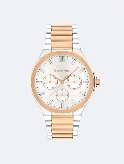 Calvin Klein Women's Multifunction Integrated Link Bracelet Watch