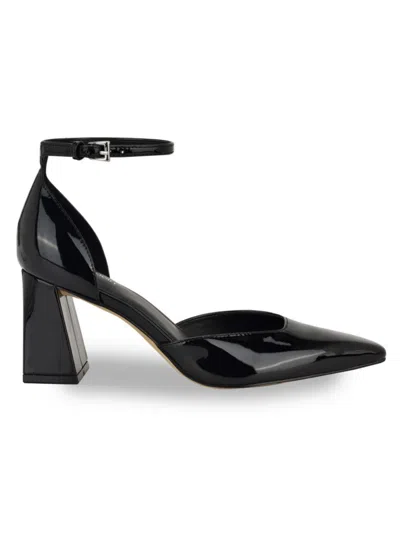 Calvin Klein Women's Nalene 70mm Faux Leather Pointed-toe Pumps In Black