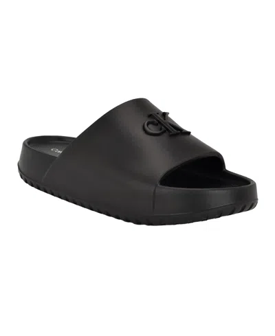CALVIN KLEIN WOMEN'S NANZEY LOGO POOL SLIDE SANDALS