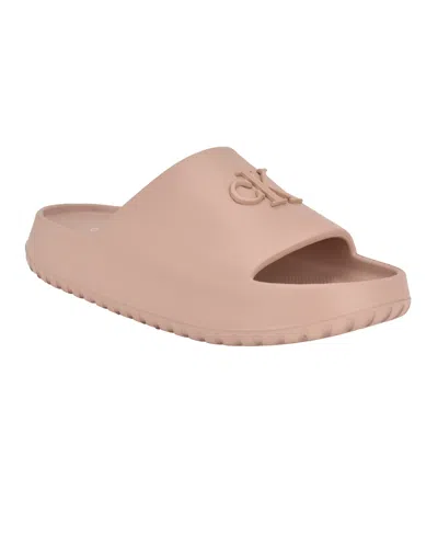 CALVIN KLEIN WOMEN'S NANZEY LOGO POOL SLIDE SANDALS