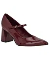 Calvin Klein Women's Naprina Block Heel Mary Jane Pumps In Red