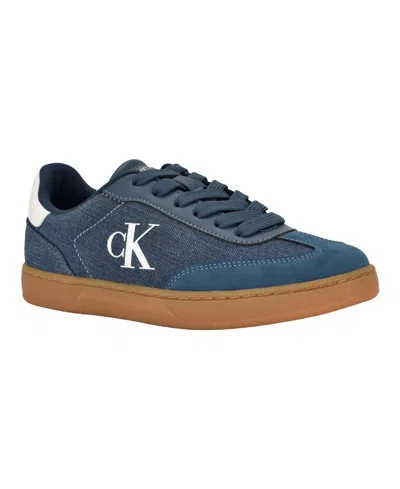 Calvin Klein Women's Narissa Logo Lace-up Sneakers In Brown