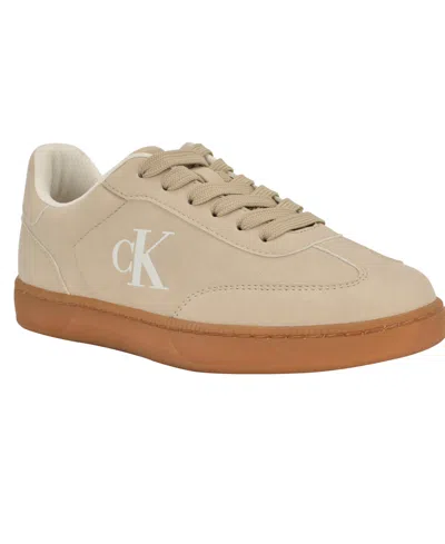 Calvin Klein Women's Narissa Logo T-toe Sneakers In Neutral